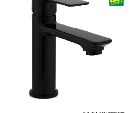 S L BASIN MIXER BLACK.SIMERO BZ